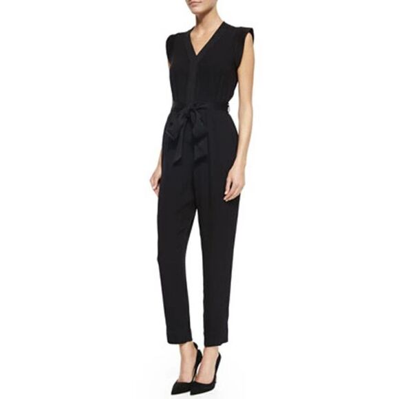 Kate Spade Black Jumpsuit No Belt Sz. 8 - Picture 1 of 5